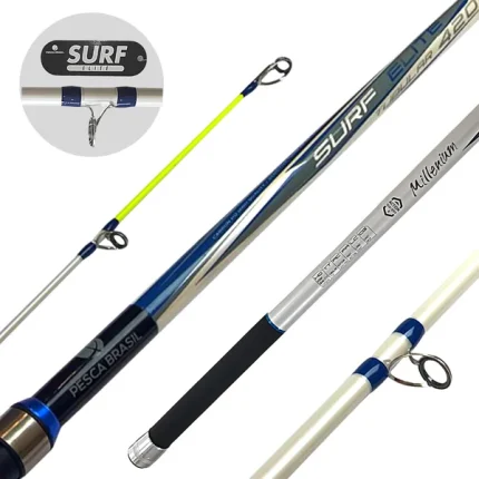 Vara Surf Elite Pesca Brasil 4.20 3 partes.