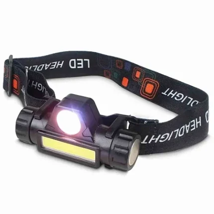 Lanterna de Cabeça LED Ajustável Carregamento USB KA-L1518