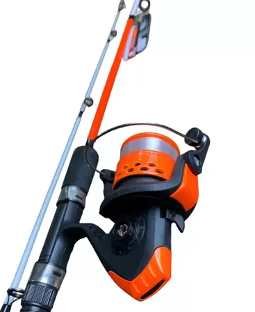 COMBO SABRE VARA 1,5 + MOLINETE 142M.2 PT Laranja