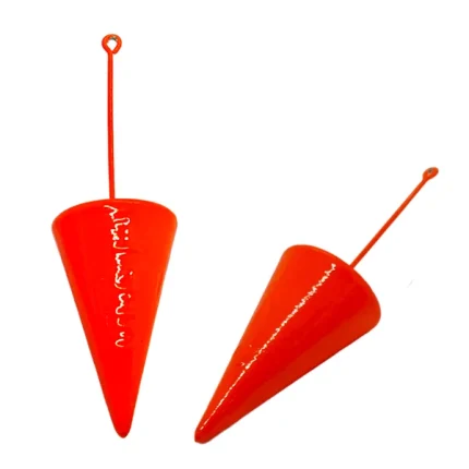 Chumbada Colorida Cone - Chumbo com Haste LARANJA 135G